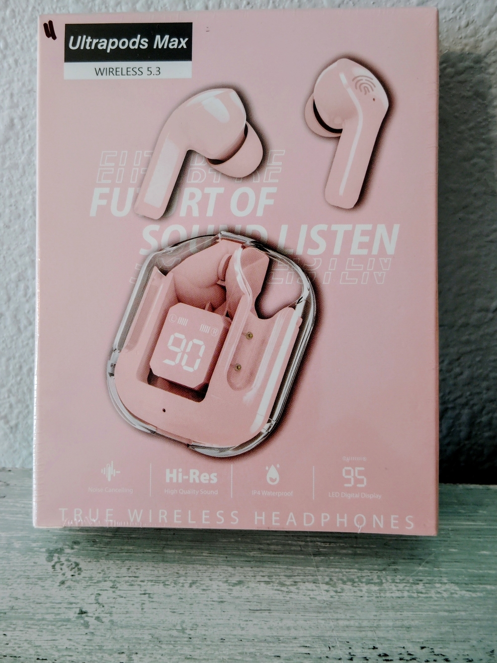 Ultra Pods Max Wireless 5.3 Pink True Wireless Headphones